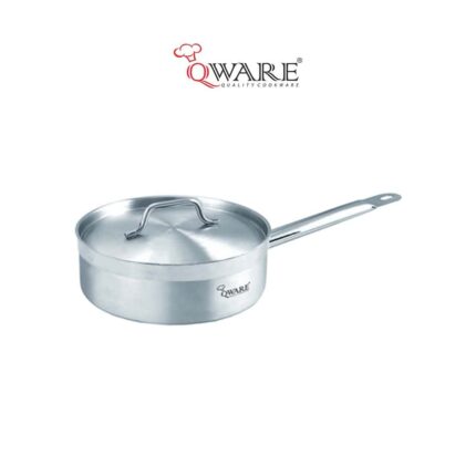 QWARE SS Sandwich Bottom Saute Pan With Lid