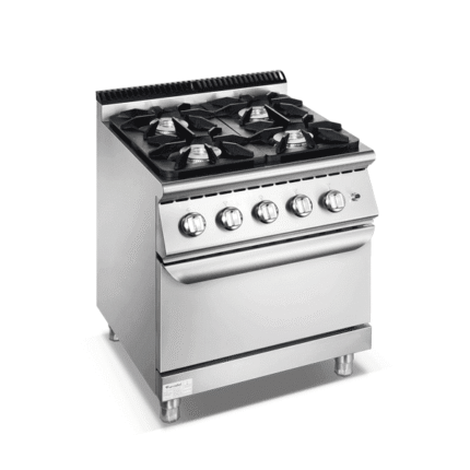 FURNOTEL 700 SERIES 4-BURNER GAS RANGE WITH OVEN