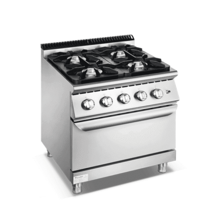 FURNOTEL 900 SERIES 4-BURNER GAS RANGE WITH OVEN