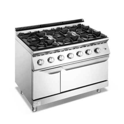 FURNOTEL 900 SERIES 6-BURNER GAS RANGE WITH OVEN