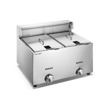 FURNOTEL COUNTER TOP GAS DOUBLE TANK FRYER