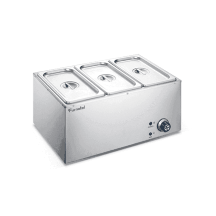 FURNOTEL COUNTER TOP ELECTRIC 3 PAN BAIN MARIE