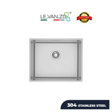 LEVANZO Stainless Steel Glass Kitchen Sink / Model: 6047R