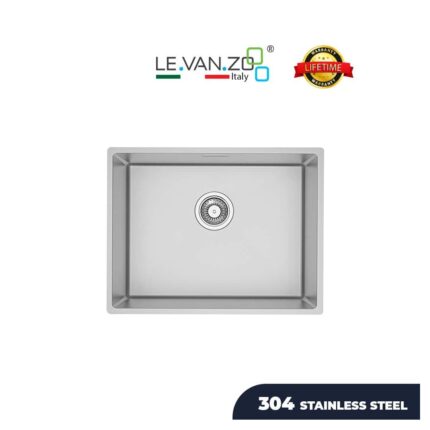 LEVANZO Stainless Steel Glass Kitchen Sink / Model: 6547R