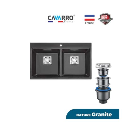 CAVARRO Granite Kitchen Sink / Model: GS8450