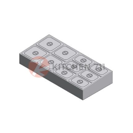 Stainless Steel GN Food Pan Condiment Holder with Lid FP-0003