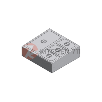 Stainless Steel GN Food Pan Condiment Holder with Lid FP-0008