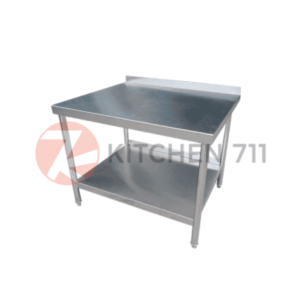 Stainless Steel 2 Tiers Working Table with Backsplash (New Unit) CEX-0004