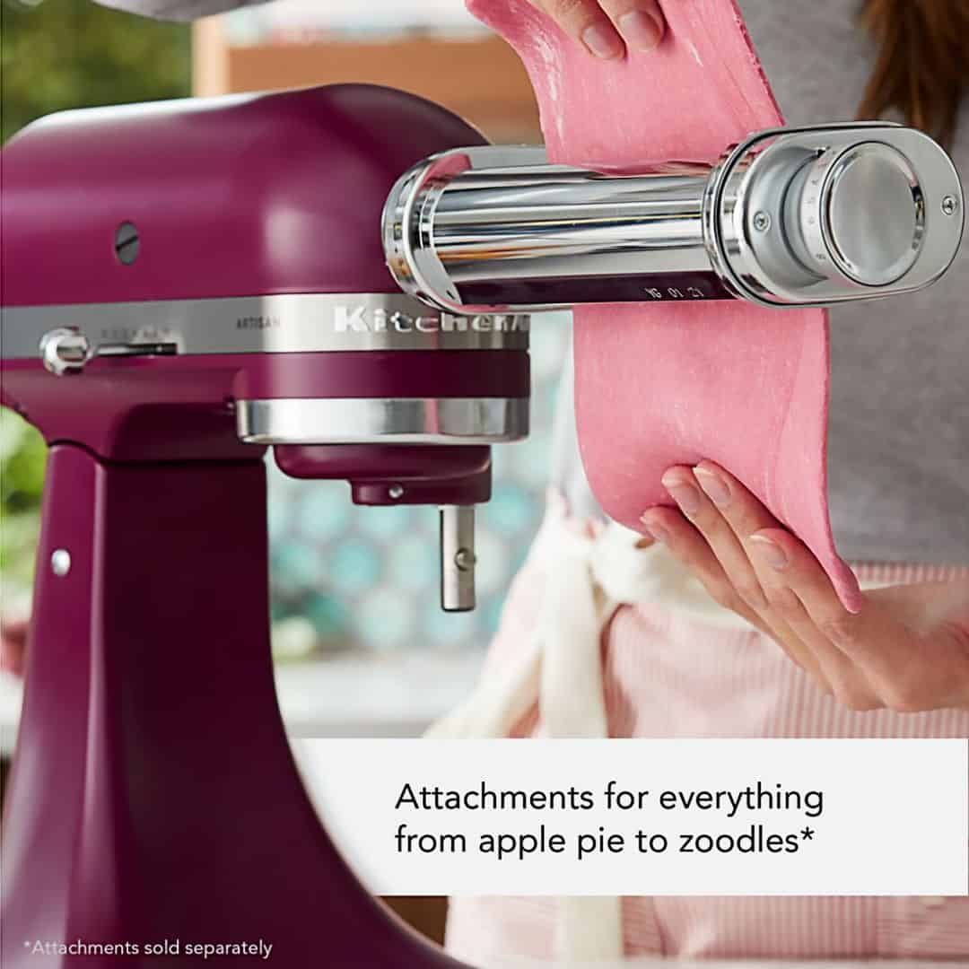KITCHENAID 4.8L Artisan Tilt Head Stand Mixer 5KSM195PSGBE (Beetroot) - Image 4